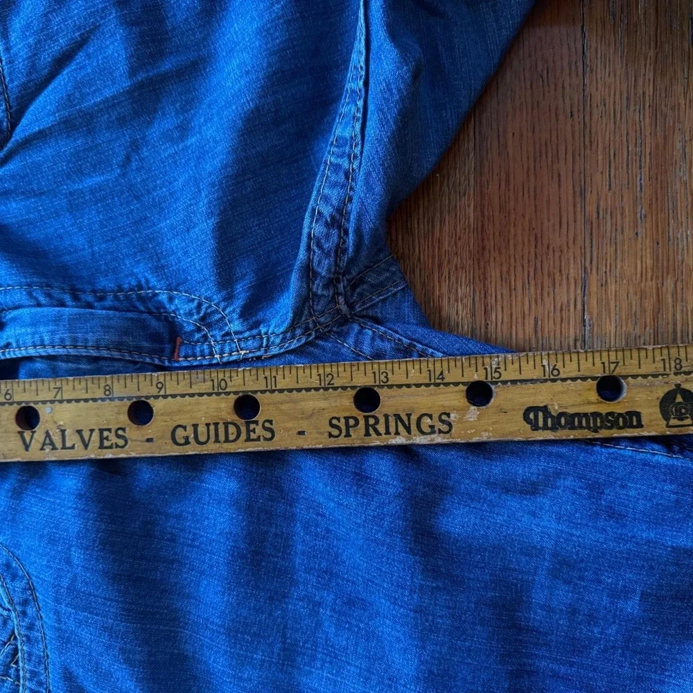 True Religion Joey Jeans Mens Size 36x33 Bootcut Denim Made in‎ USA Dark Wash